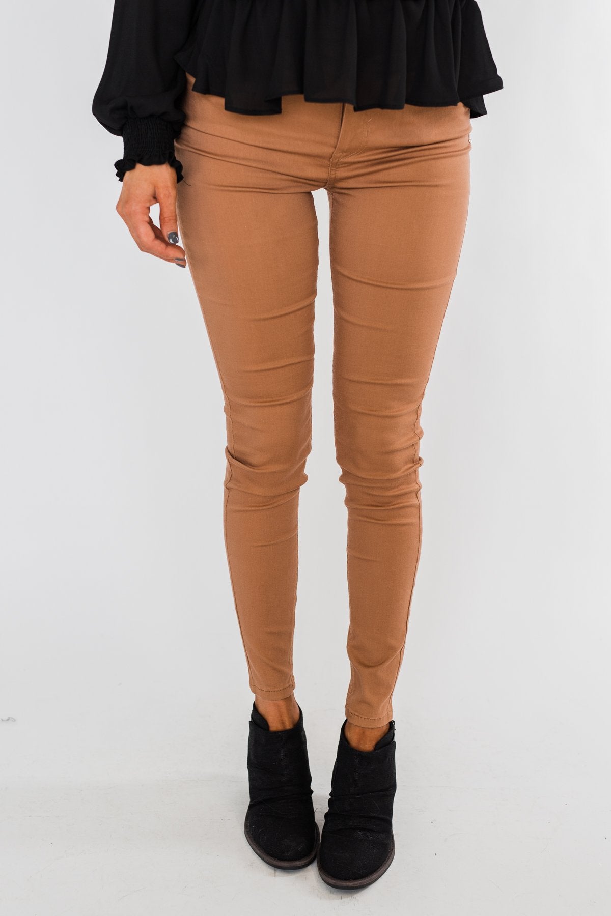 Celebrity Pink Ankle Skinny Jeans- Clay