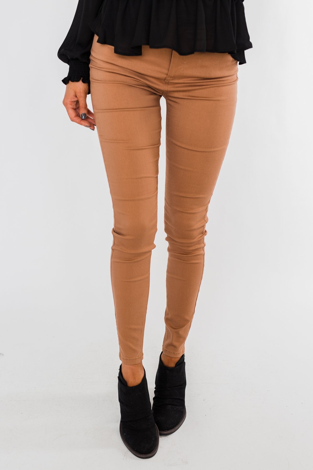 Celebrity Pink Ankle Skinny Jeans- Clay