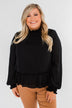 Say You Won't Let Go Cinched Blouse- Black
