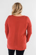 Swept Me Off My Feet Sweater- Rust