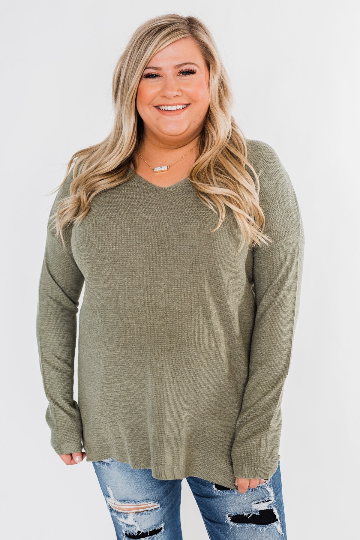 No One Like You Sweater- Olive