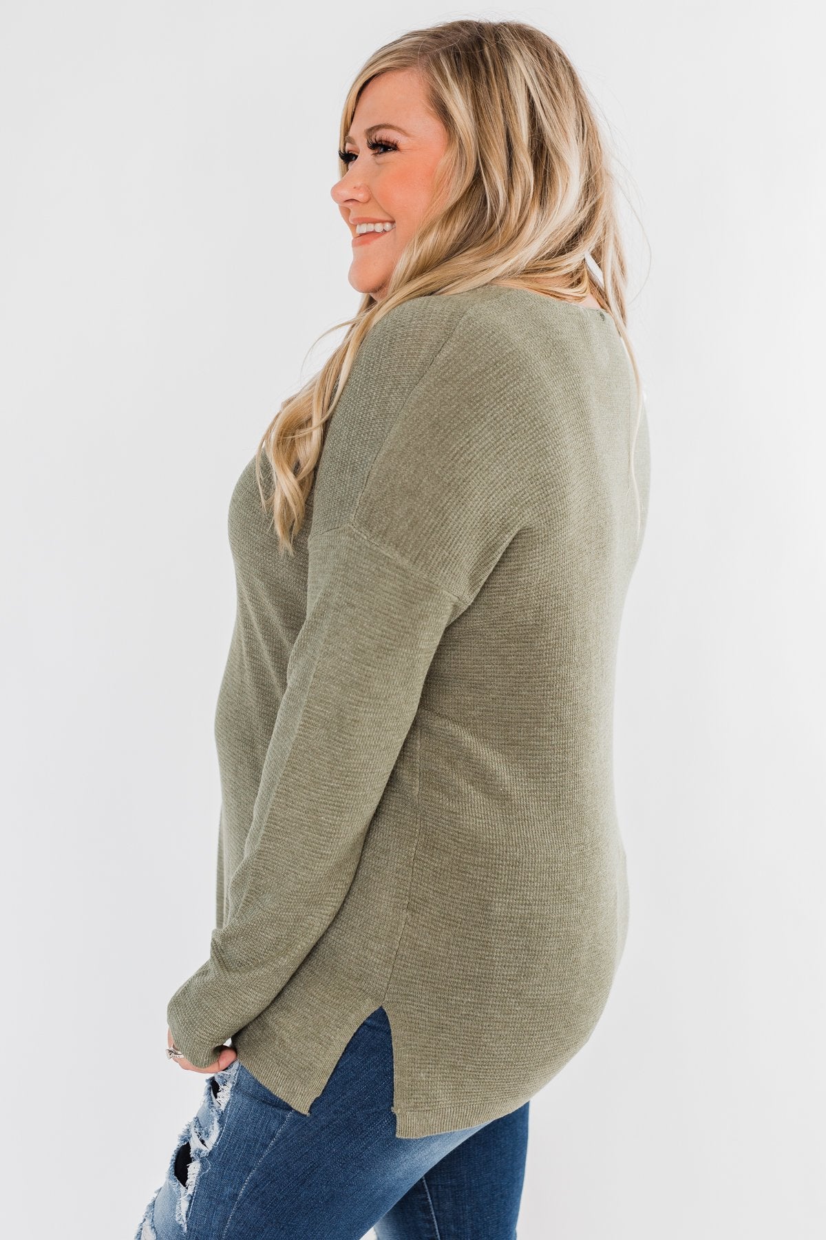 No One Like You Sweater- Olive