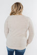 Floral Appliqué Pullover Top- Heathered Oatmeal