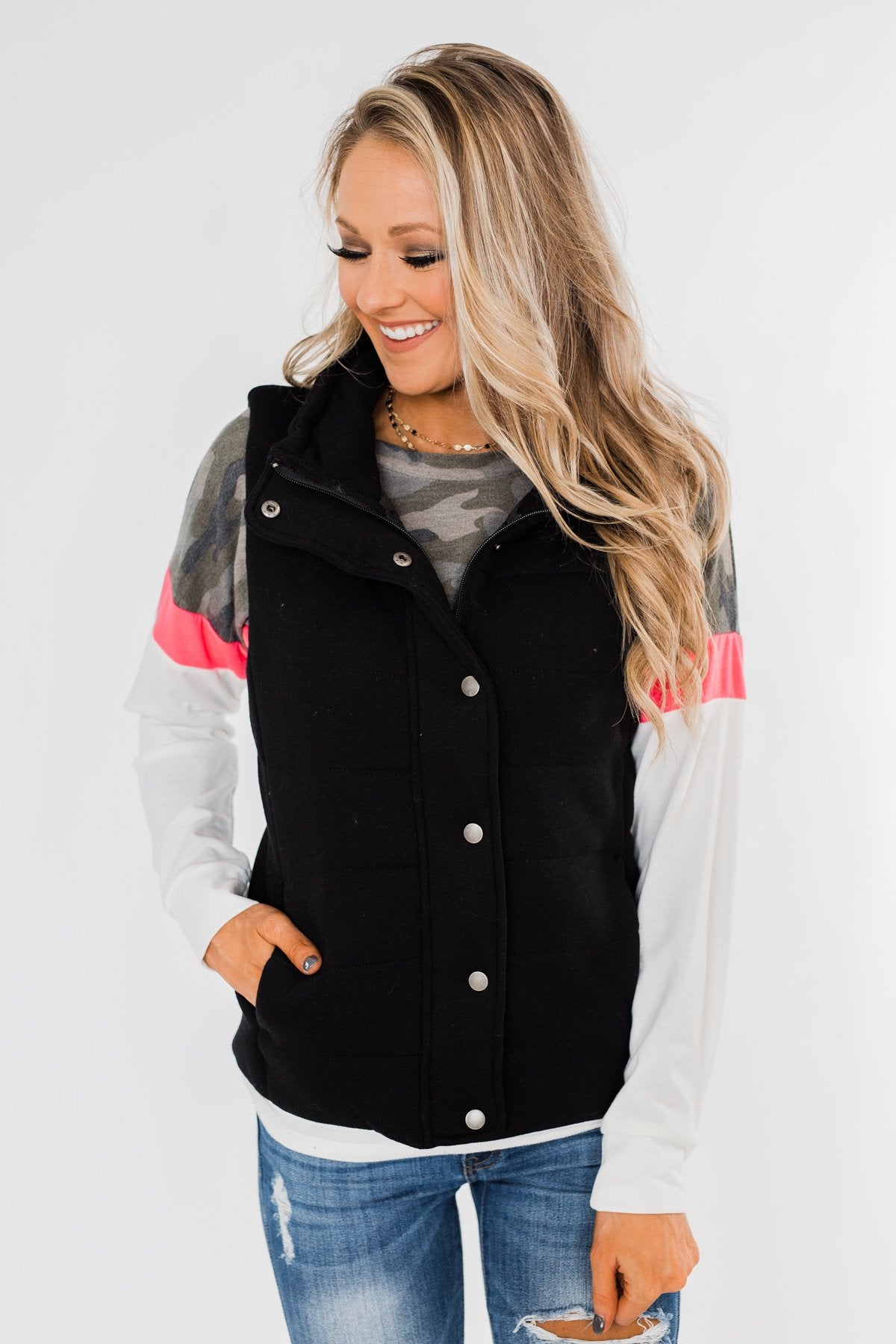 The Most Perfect Puffer Vest- Black