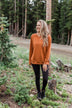 Pulse Basics Crew Neck Pullover- Rust