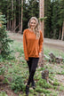 Pulse Basics Crew Neck Pullover- Rust