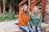 Pulse Basics Crew Neck Pullover- Rust