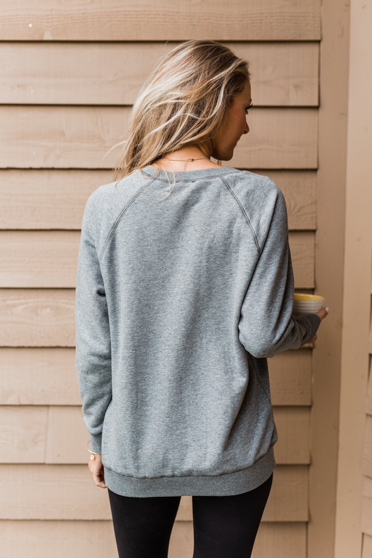 Pulse Basics Crew Neck Pullover- Dark Gray