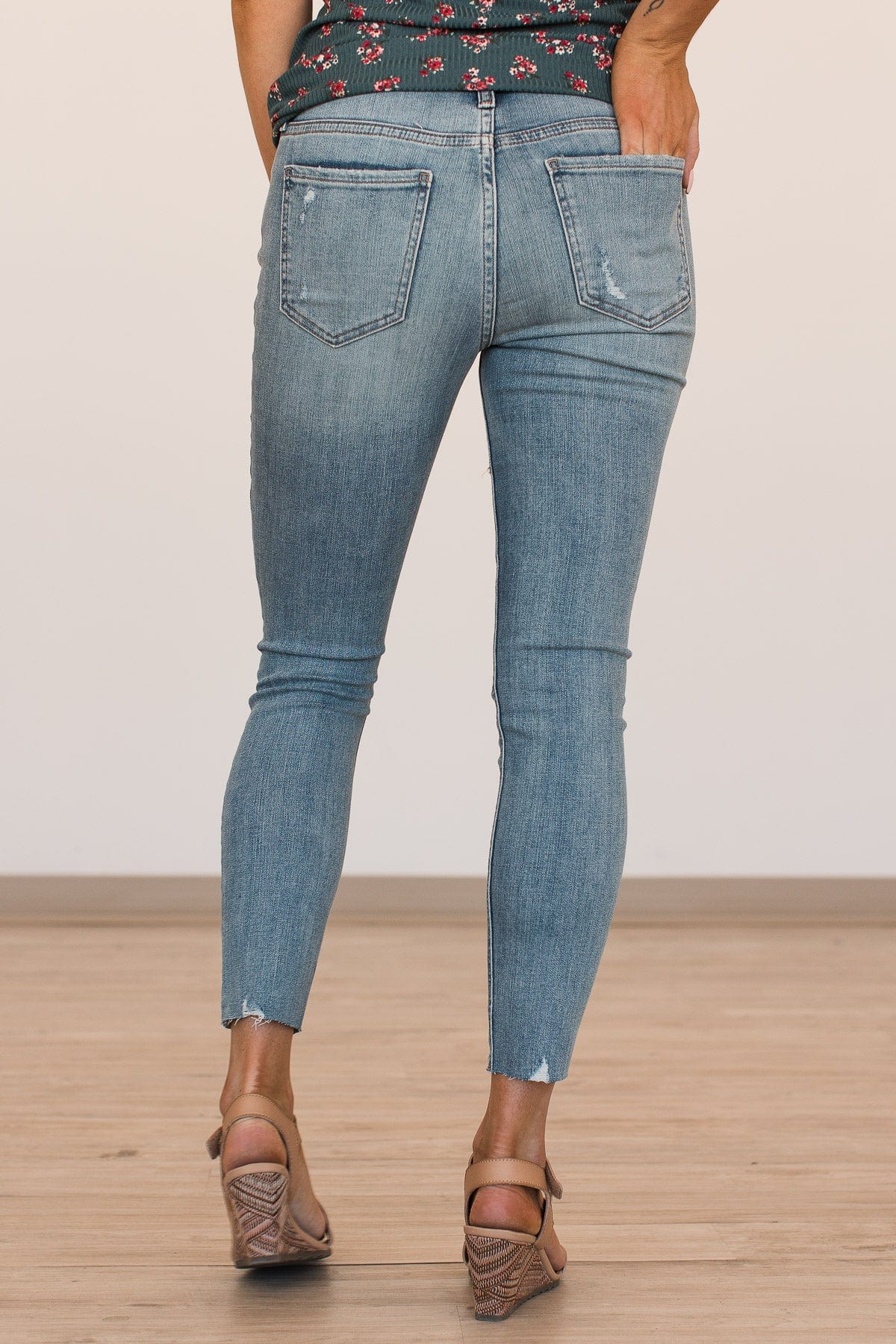 Eunina Mid-Rise Skinny Jeans- Malia Wash