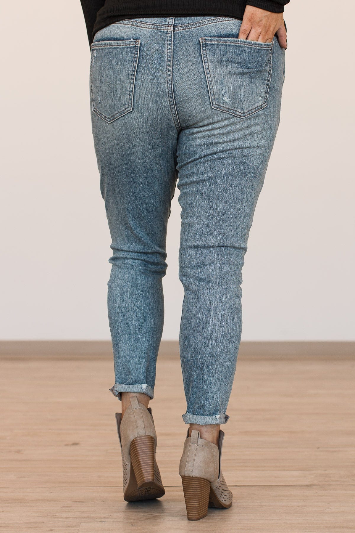 Eunina Mid-Rise Skinny Jeans- Malia Wash