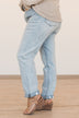 Vervet Slim Straight Jeans- Angela Wash