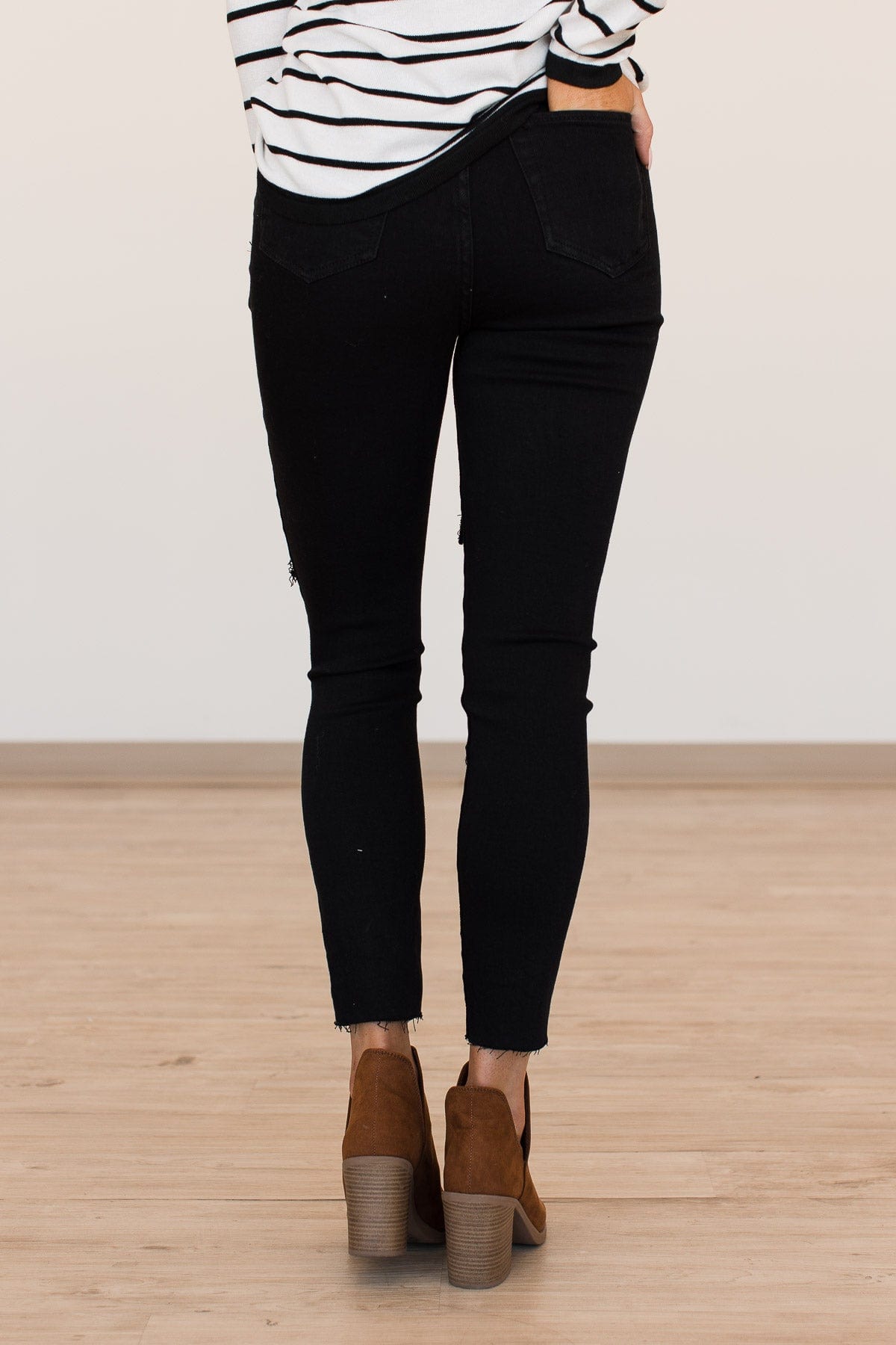 YMI Button Fly Skinny Jeans- Gemma Wash