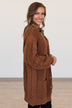 A Fresh Take Button Cardigan- Auburn