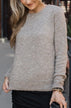 Behind The Scenes Knit Sweater- Light Taupe