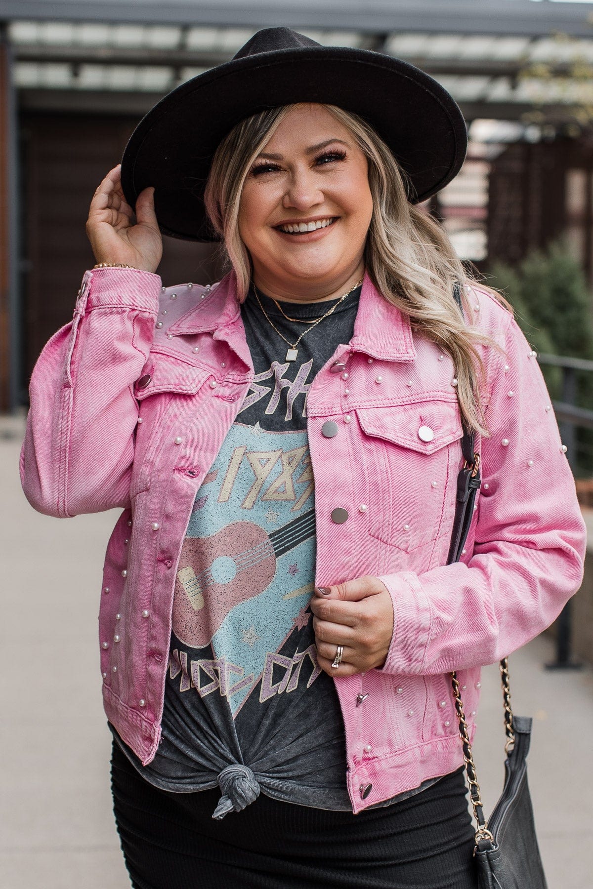 Pink Denim Jacket, Denim