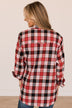 Lovely Seeing You Button Down Flannel- Red & Black