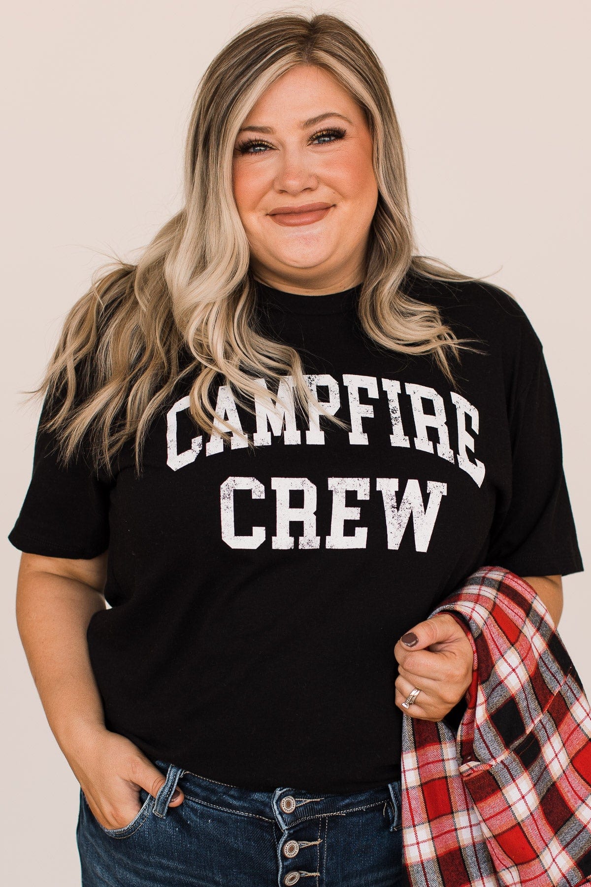 "Campfire Crew" Graphic Tee- Black