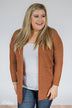 Along for the Ride Knitted Cardigan- Burnt Orange
