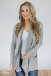 First Choice Layering Cardigan- Heather Grey