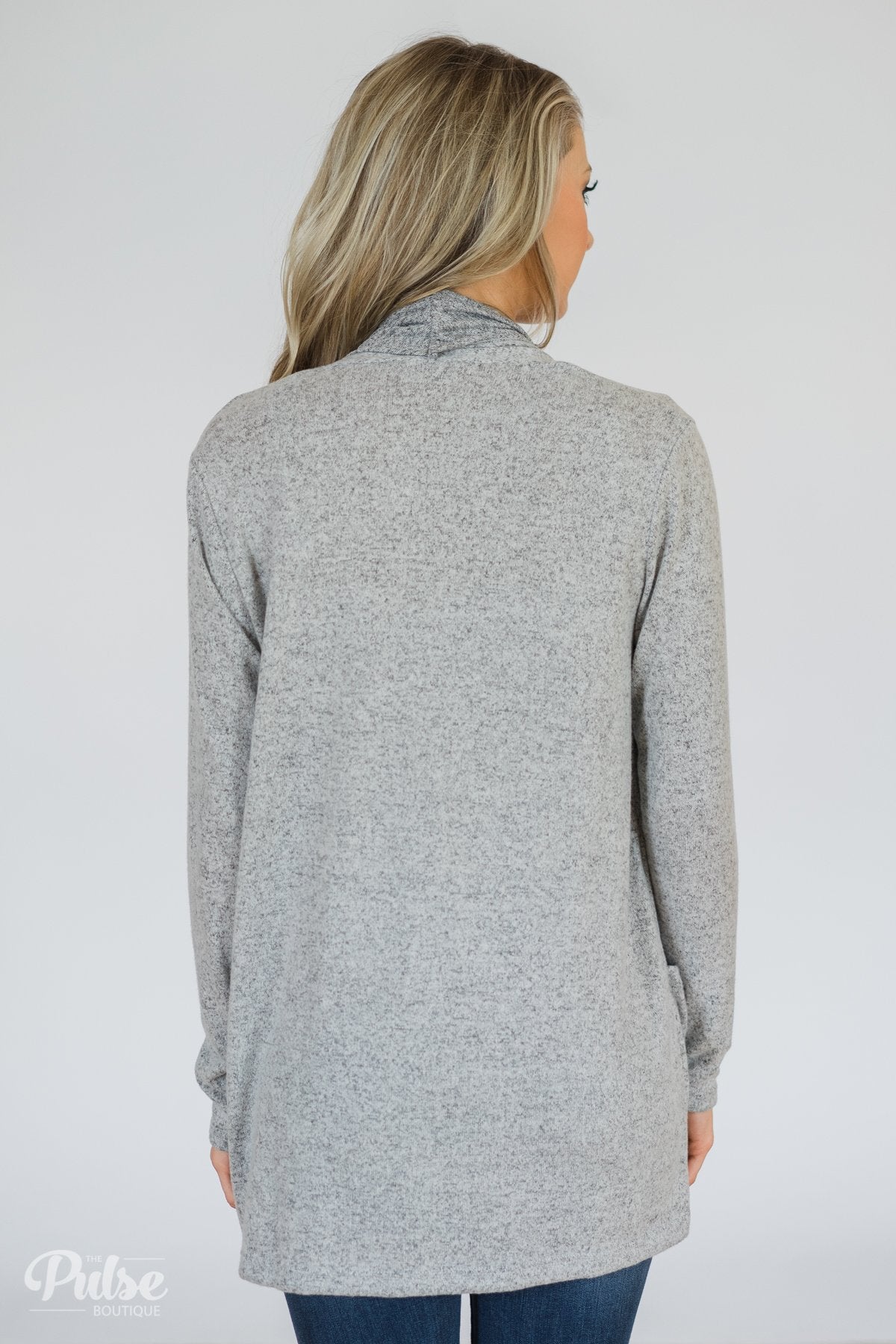 First Choice Layering Cardigan- Heather Grey