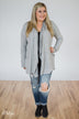 First Choice Layering Cardigan- Heather Grey