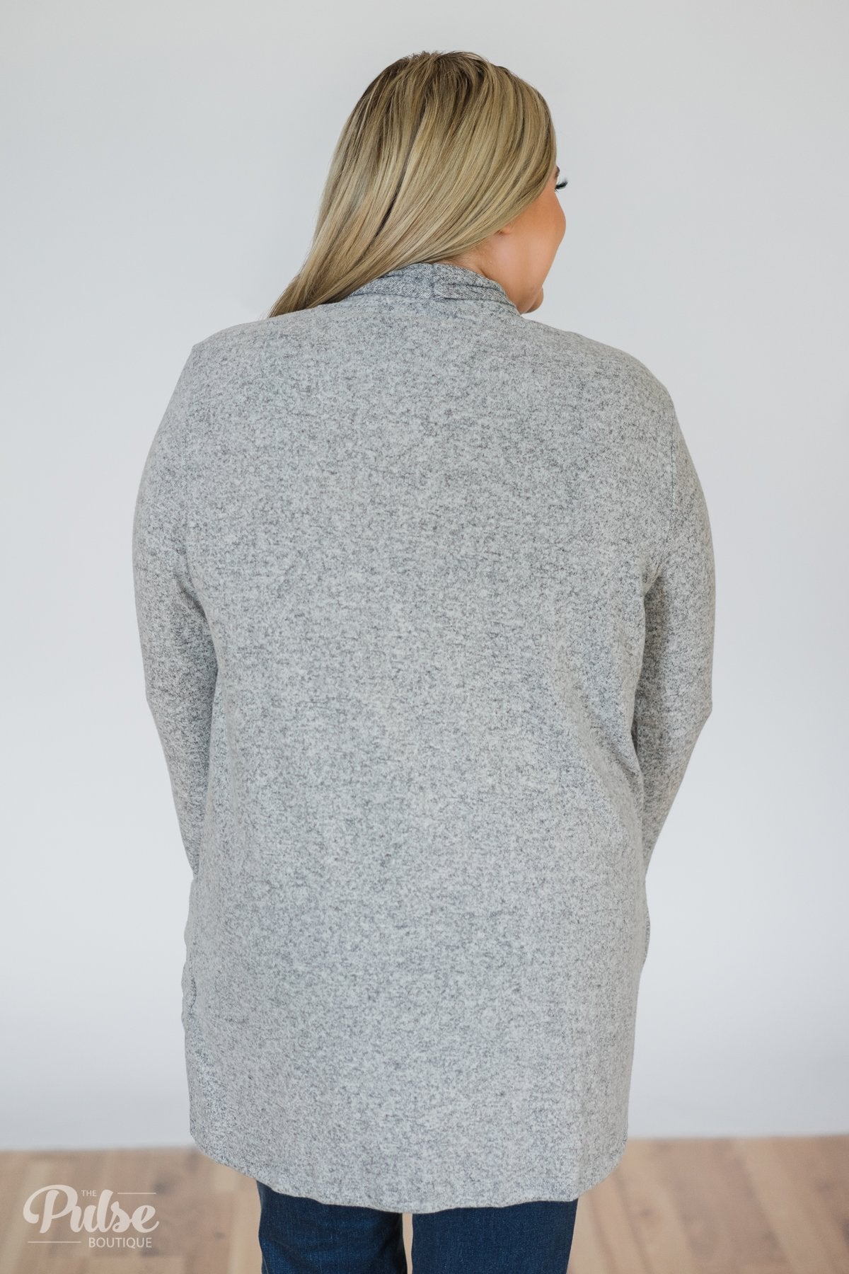 First Choice Layering Cardigan- Heather Grey