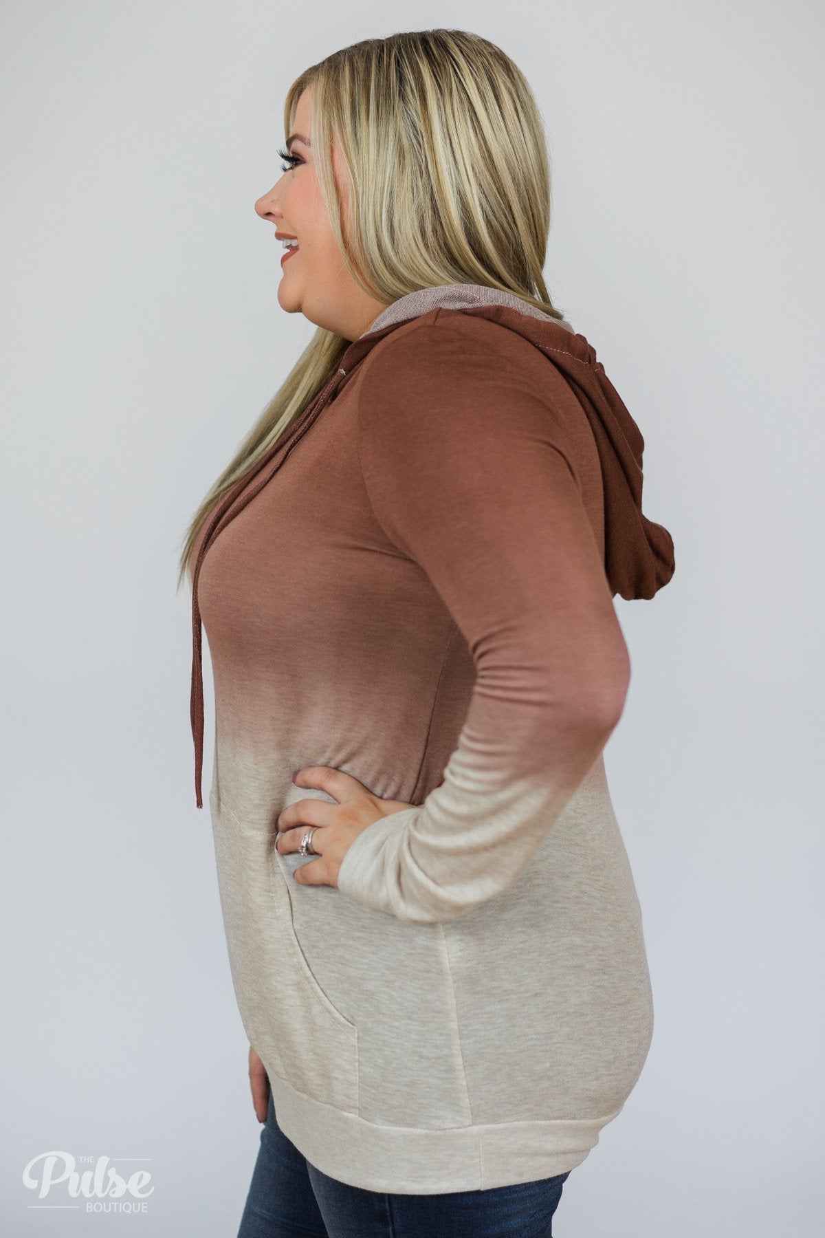 Russet & Oatmeal Ombre Hoodie