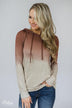 *2nds*- Russet & Oatmeal Ombre Hoodie