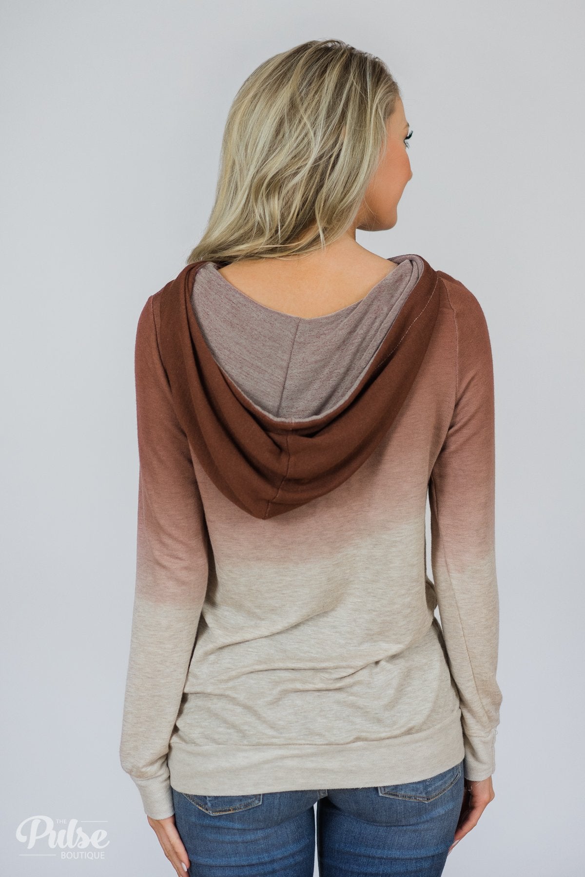Russet & Oatmeal Ombre Hoodie