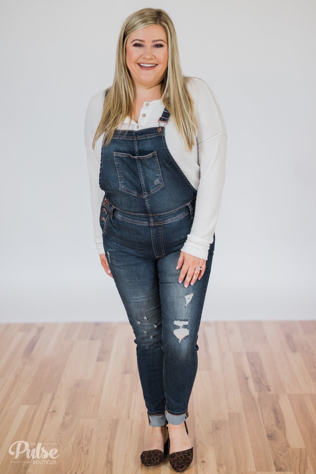 Sneak Peek- Kate Dark Wash Overalls