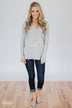 Truly Yours Sweater- Silver