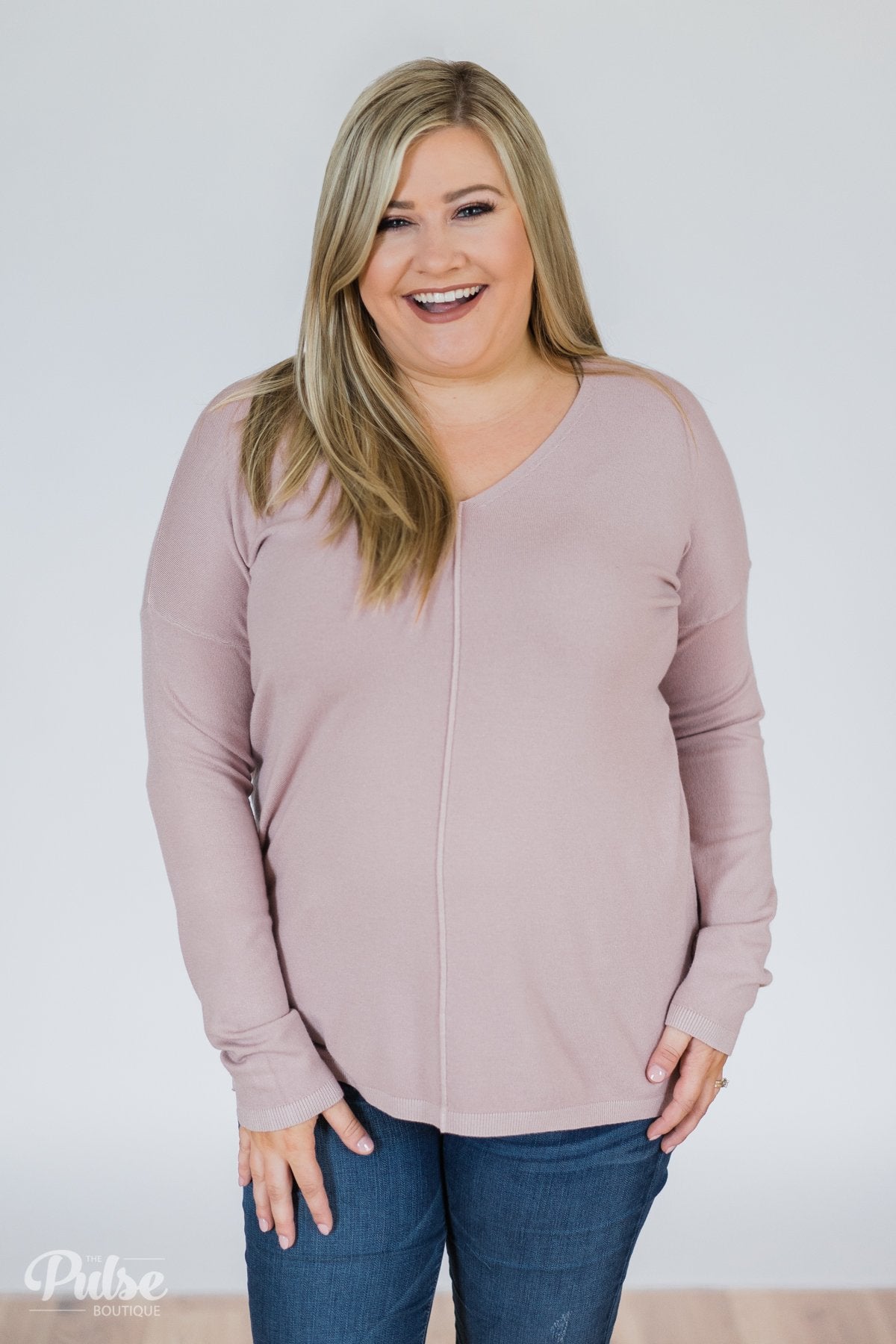 Truly Yours Sweater- Blush