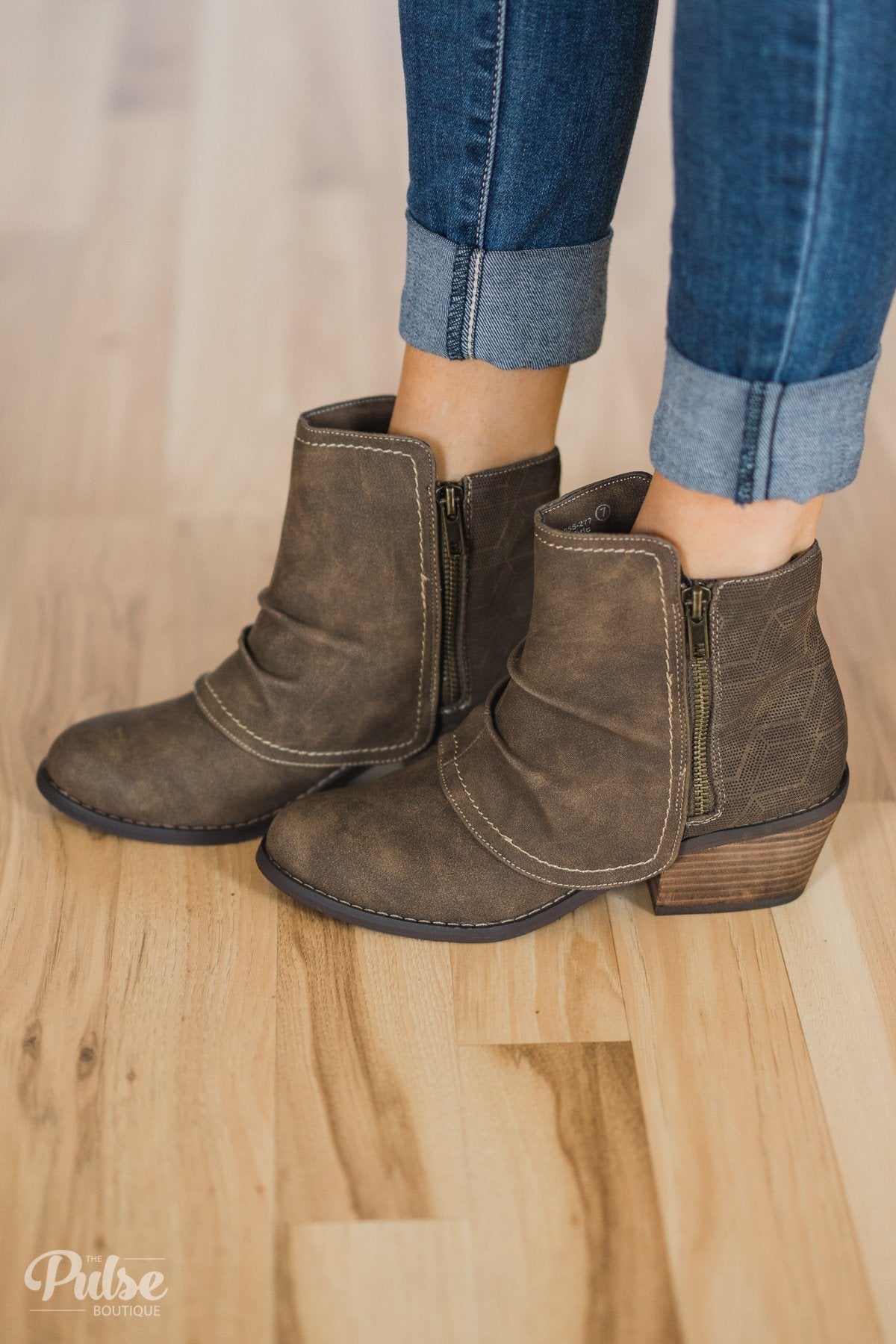 Not Rated Alda Booties- Taupe