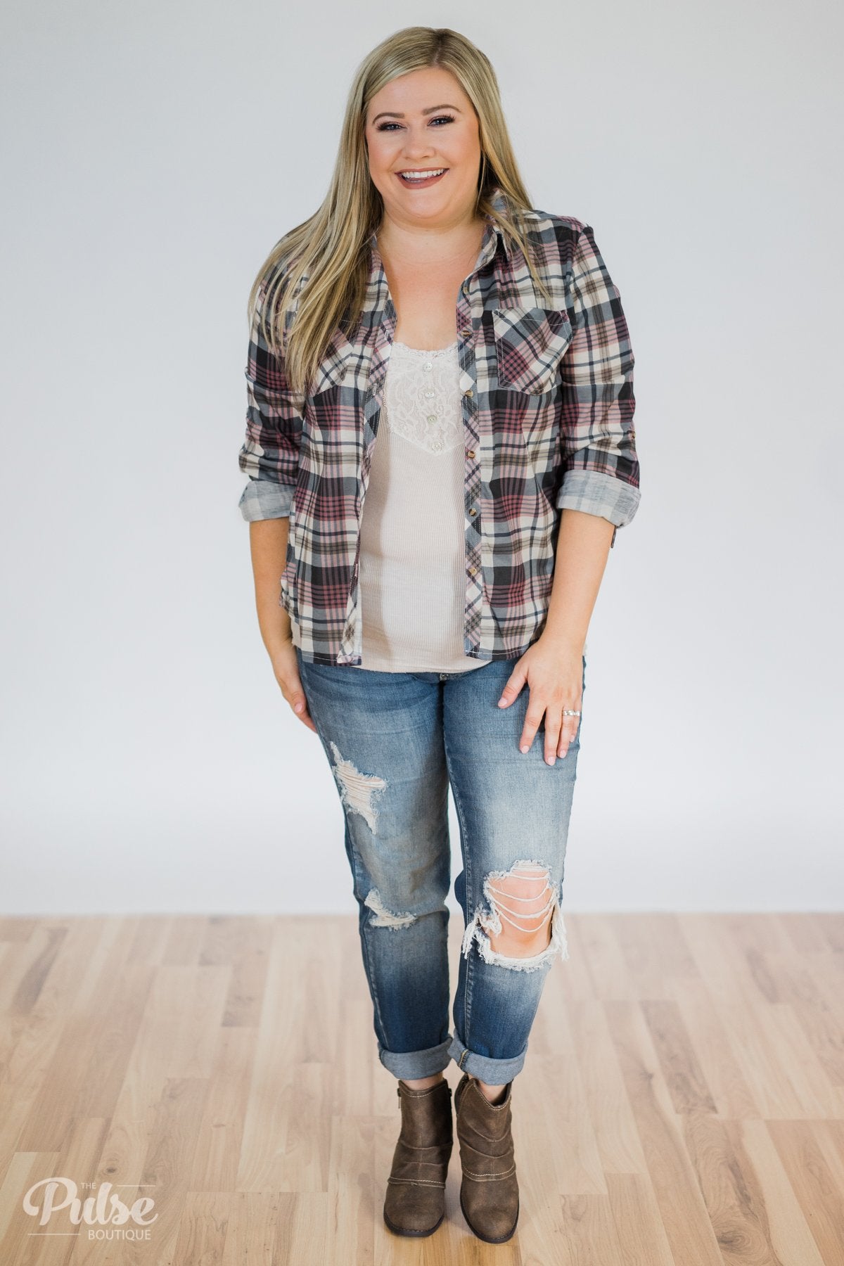 Plaid Perfection- Navy, Purple, & Olive