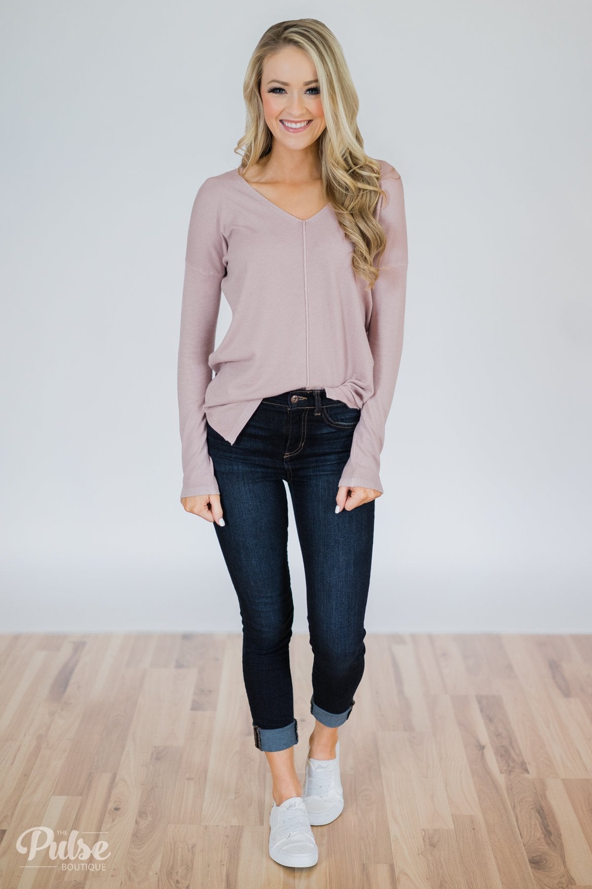 Truly Yours Sweater- Blush