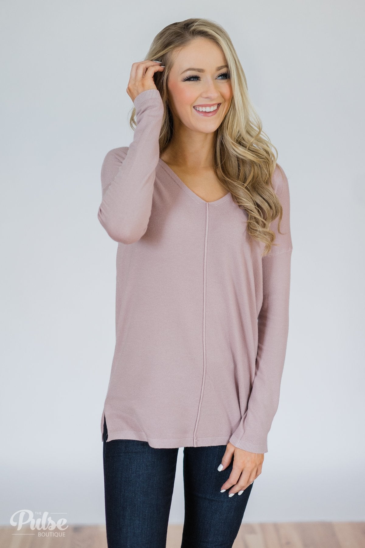 Truly Yours Sweater- Blush
