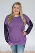A Pinch of Lace Sweater- Purple