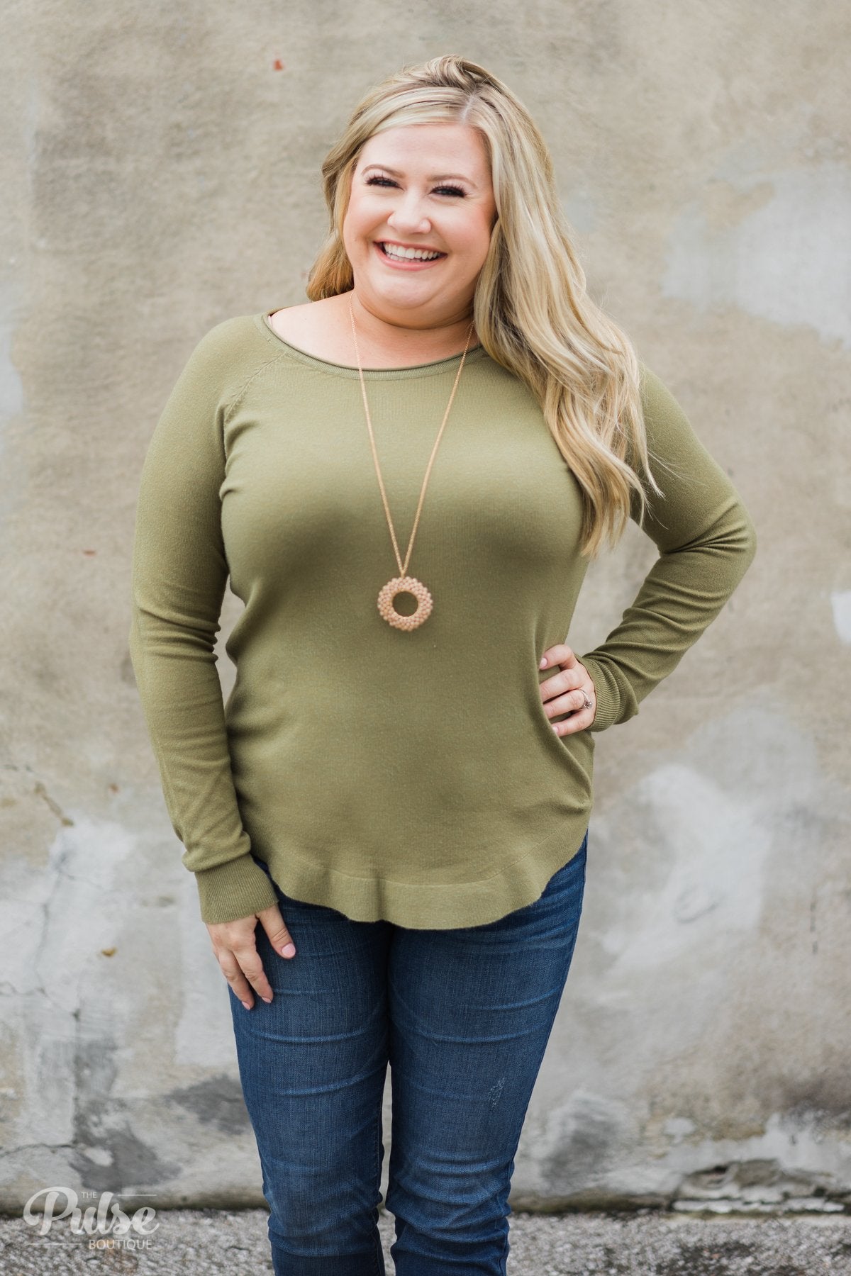 Butter Me Up Sweater - Olive