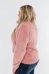 C'est Toi Quarter Zip Pullover Sherpa - Dusty Rose