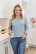 Stunningly Beautiful Knit Sweater- Denim