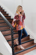 Wandering Free Printed Blouse- Purple Tones