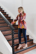 Wandering Free Printed Blouse- Purple Tones