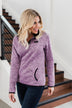 Pulse Exclusive Quarter Button Pullover- Heathered Purple