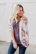 Love That I Give Floral Kimono- Purple Tones