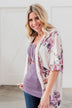 Love That I Give Floral Kimono- Purple Tones