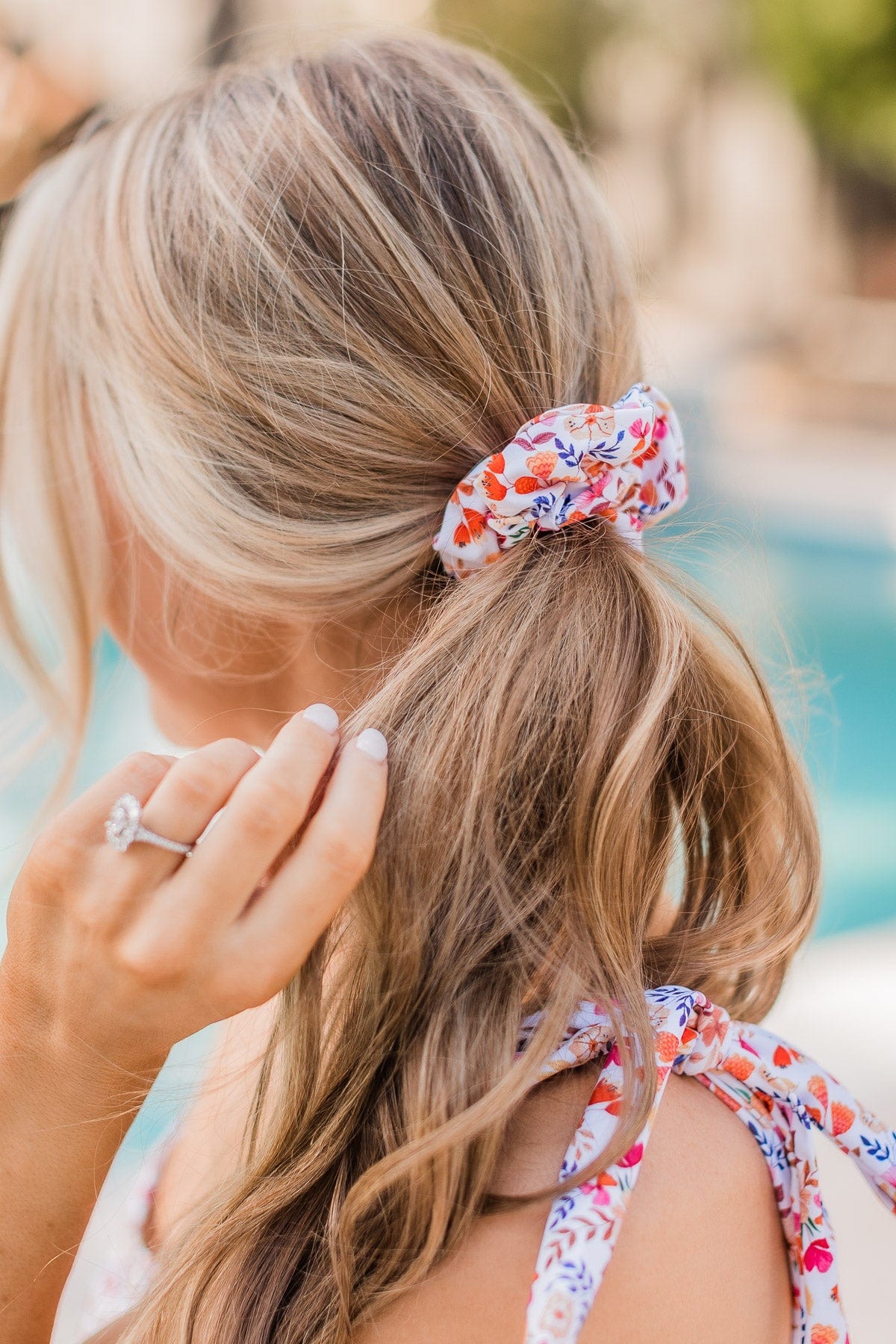 Know What You Want Scrunchie- Ivory Floral