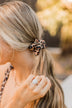 Know What You Want Scrunchie- Natural Leopard