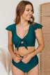 Sandy Shores High-Rise Swim Bottoms- Teal