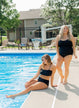 Bandeau Swim Top- Solid Black