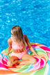 Front Knot Swimsuit Tankini- Neon Pink